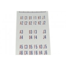 Letters / numbers decal for titlestrip holders 100 selections