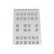 Letters / numbers decal for titlestrip holders 100 selections