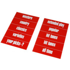 Record Classification Strips for Titlerack