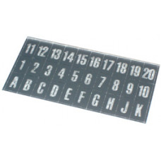 Letter and Number Inserts for Pushbuttons **