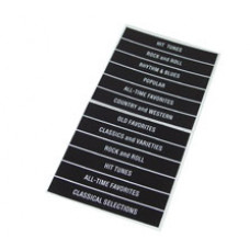 Record Classification Strips (Black) for Title strip Holders 