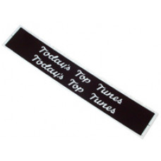 Record Classification Strips (Black) for STATIC Section of Title strip Holders model 2000